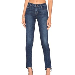 J Brand 811 Step Hem Mid-Rise Skinny Jean
